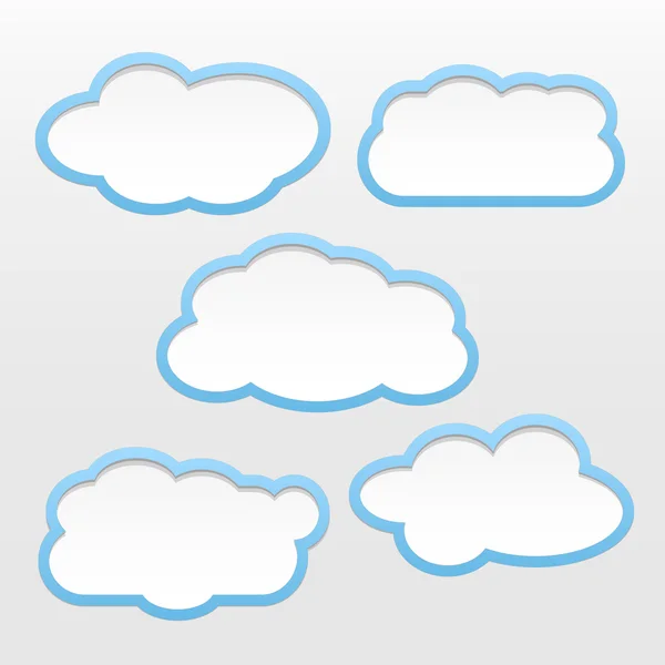 Clouds Illustration — Stock Vector