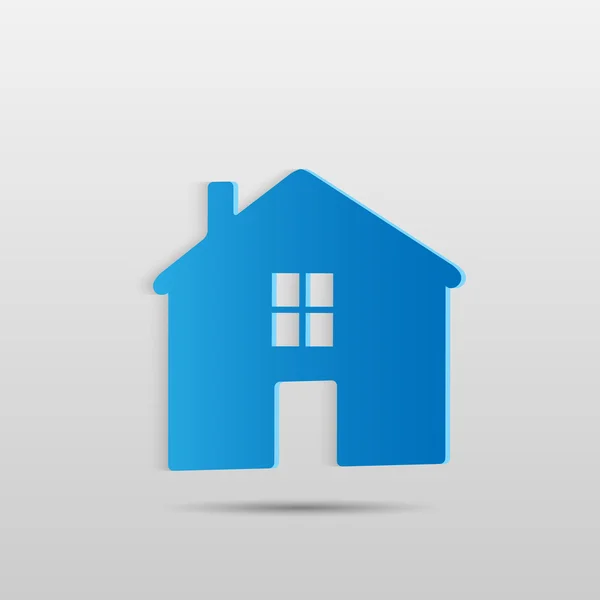 Blaues Haus — Stockvektor
