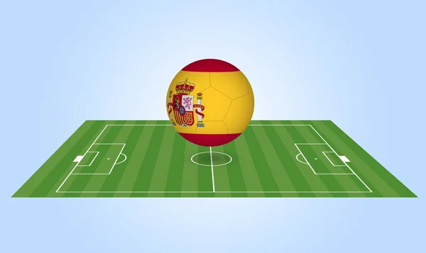 Spanien fotboll — Stock vektor