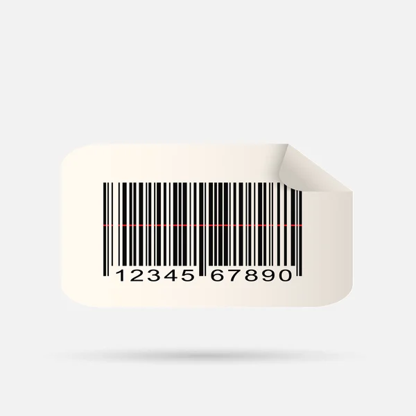 Barcode αυτοκόλλητο — Διανυσματικό Αρχείο