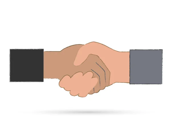 Handshake Illustration — Stock Vector