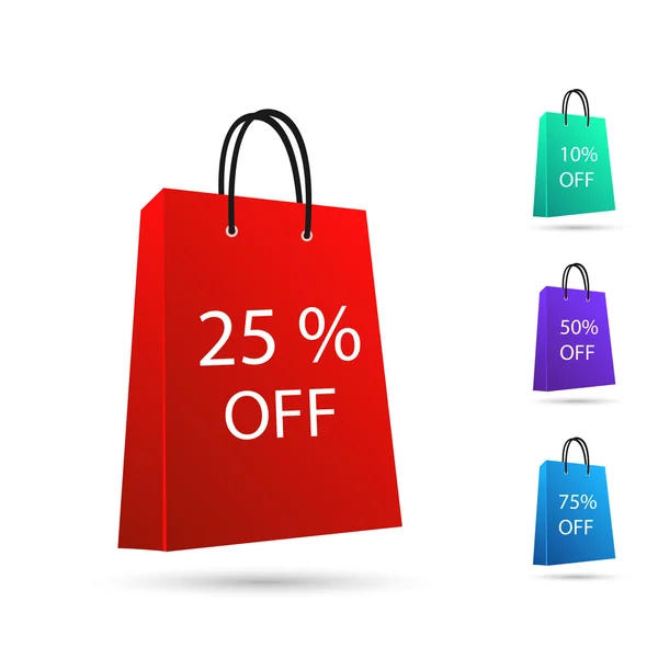 Sale Shopping Bags — Stock Vector