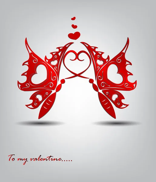 Valentýnské přání — Stockový vektor