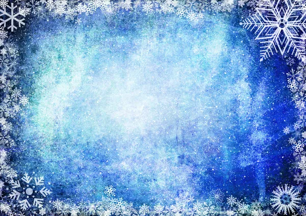 Fundo de inverno azul — Fotografia de Stock