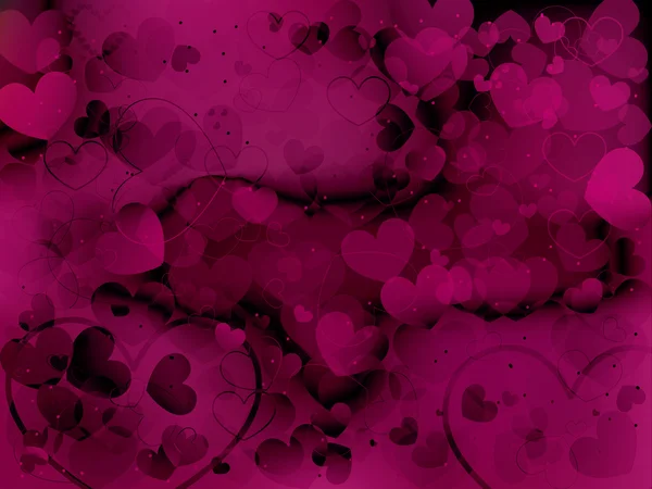 Valentine's day background with hearts — Stock Vector