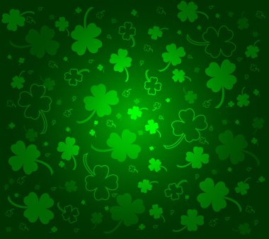 fundo verde de trevos