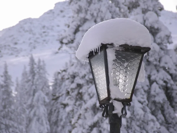 Lanterne neige — Photo