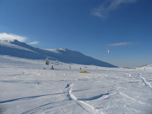 Snowkite — Stok fotoğraf