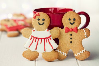 Gingerbread couple clipart