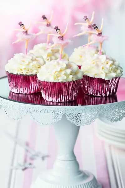 Balerin cupcakes — Stok fotoğraf