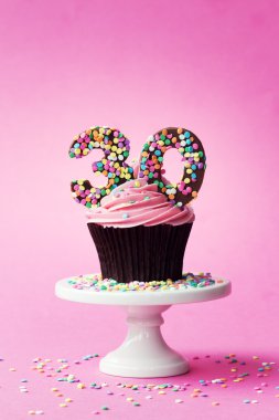 30th birthday cupcake clipart