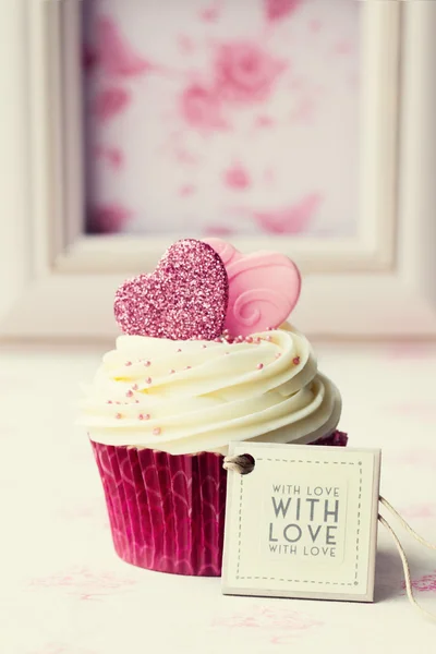 Valentijn cupcake — Stockfoto