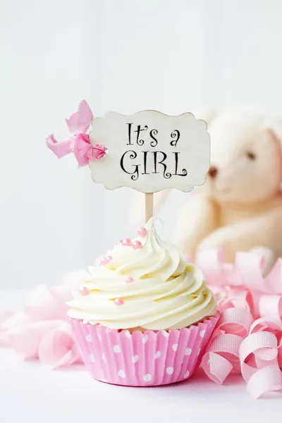 Baby douche cupcake — Stockfoto