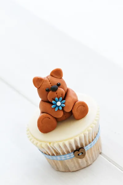 Teddybär-Cupcake — Stockfoto