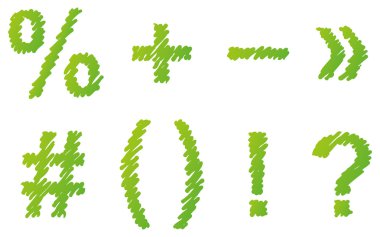 vektör yazı tipi çizilmiş gölgeli marker