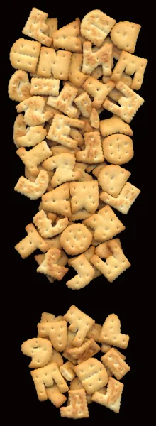 Uitroepteken bestaande uit stapels van heerlijke koekjes — Stockfoto