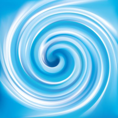 Vector background of blue swirling water texture clipart