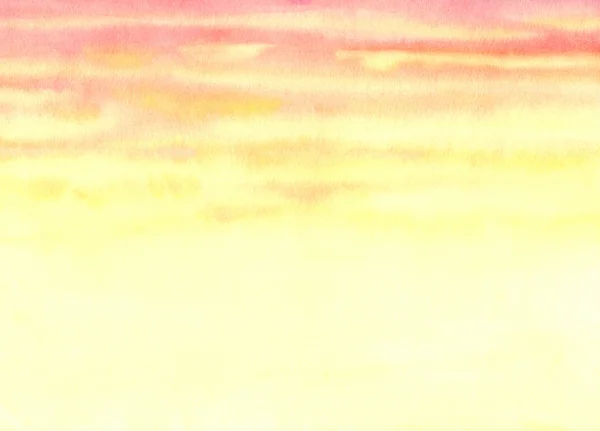 Abstract watercolor background. Orange evening sky — Stock Photo, Image