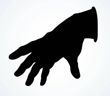 Geniş, genç bir bayanın el bileği beyaz arka plan mesaj alanına bastırıyor. Koyu mürekkep çizilmiş görünmez asistan logo piktogram amblem konseptini retro sanat kontur tarzında asmaya yardımcı olur. Görüntüyü kapat