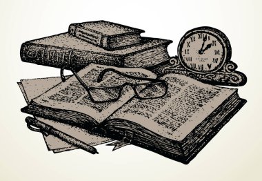 Grunge 'un yakın plan görüntüsü, günlük kapağı, günlük kapağı, roman hikayesi, beyaz alan arkaplanı. Taslak siyah mürekkep el çizimi not defteri albüm imzası amblem simgesi logosu antik tarihi eser karalama yazdırma biçimi