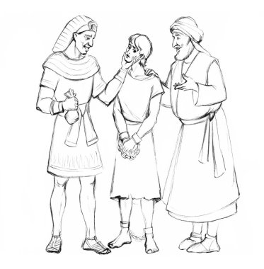 Yaşlı muhafız cetvel işçi kolu para yakaladı. Yüzü satıldı. Genç umutsuzluğa kapıldı. Orta Doğu 'nun kutsal inancı. Tanrı sanat eskizi hikayesi.