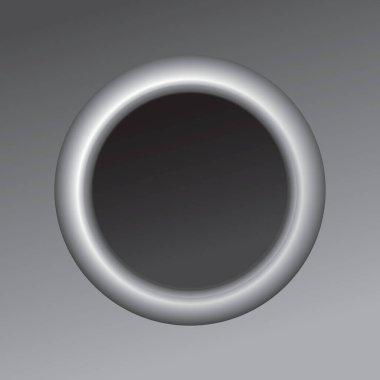 Büyük yakın plan parlak gri renk satışı küre disk plaka işaretleri modern render ui çizgi film çizim tarzı tasarım üst makro görünüm metal parlak gölge pin etiketi kapağı dekor metin arkapağı