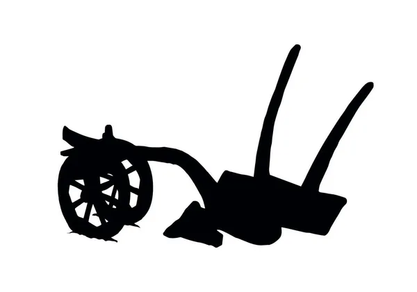 Gros Plan Stylo Encre Noire Dessiné Main Grand Cheval Coupe — Image vectorielle