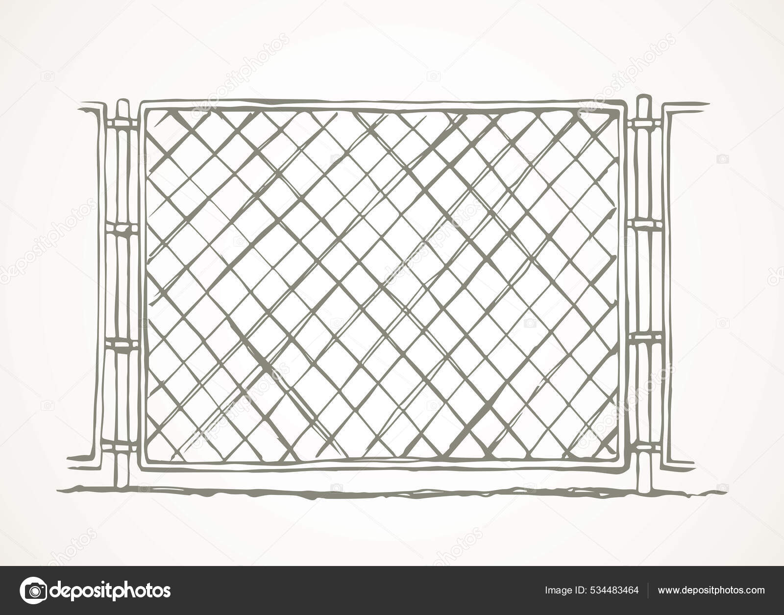 Merchants Metals 4-ft H x 4-ft W Galvanized Steel Walk-thru Chain Link  Fence Gate in the Chain Link Fencing department at Lowes.com, image size:1600x1255
