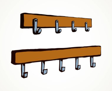 Beyaz salonun arka planında eski ahşap tahta pano dekoru. El çizimi siyah mürekkep desenli obje amblemi. Metin için uzaya retro sanat karikatür tarzı çizilmiş. Kapalı tutucu resim grafiği