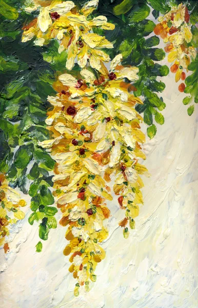 Jasné Gouache Malovat Letní Vzor Pohled Živý Levandulový Ručně Kreslený — Stock fotografie