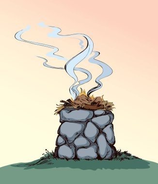 Yaşlı İbrahim papazının inancı kuzu eti anlamına gelir. Çizgi siyah el, İncil 'deki Yahudi kanunu av eskizini beyaz uzayda eski moda sanat karikatürleri şeklinde metin olarak çizdi. Pagan Maya günah tarikat masa simgesi