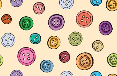 Açık krem dekoru dekor üzerine kurulmuş modern, sevimli damızlık tokası. Parlak çoklu renkli obje amblemi eskimiş sanat karalama stiliyle metin için malzeme alanı üzerine çizilmiş. Görüntüyü kapat