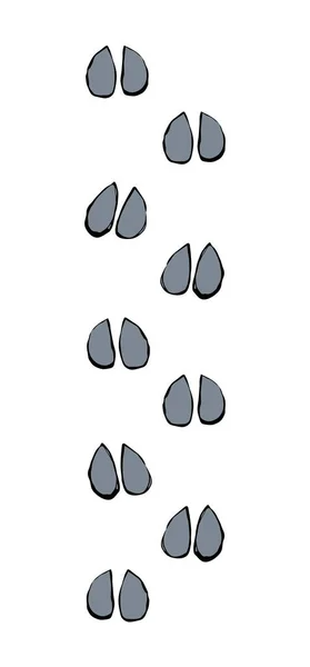 Tampon Tactile Plat Sur Fond Poussière Boueuse Blanche Insigne Emblème — Image vectorielle