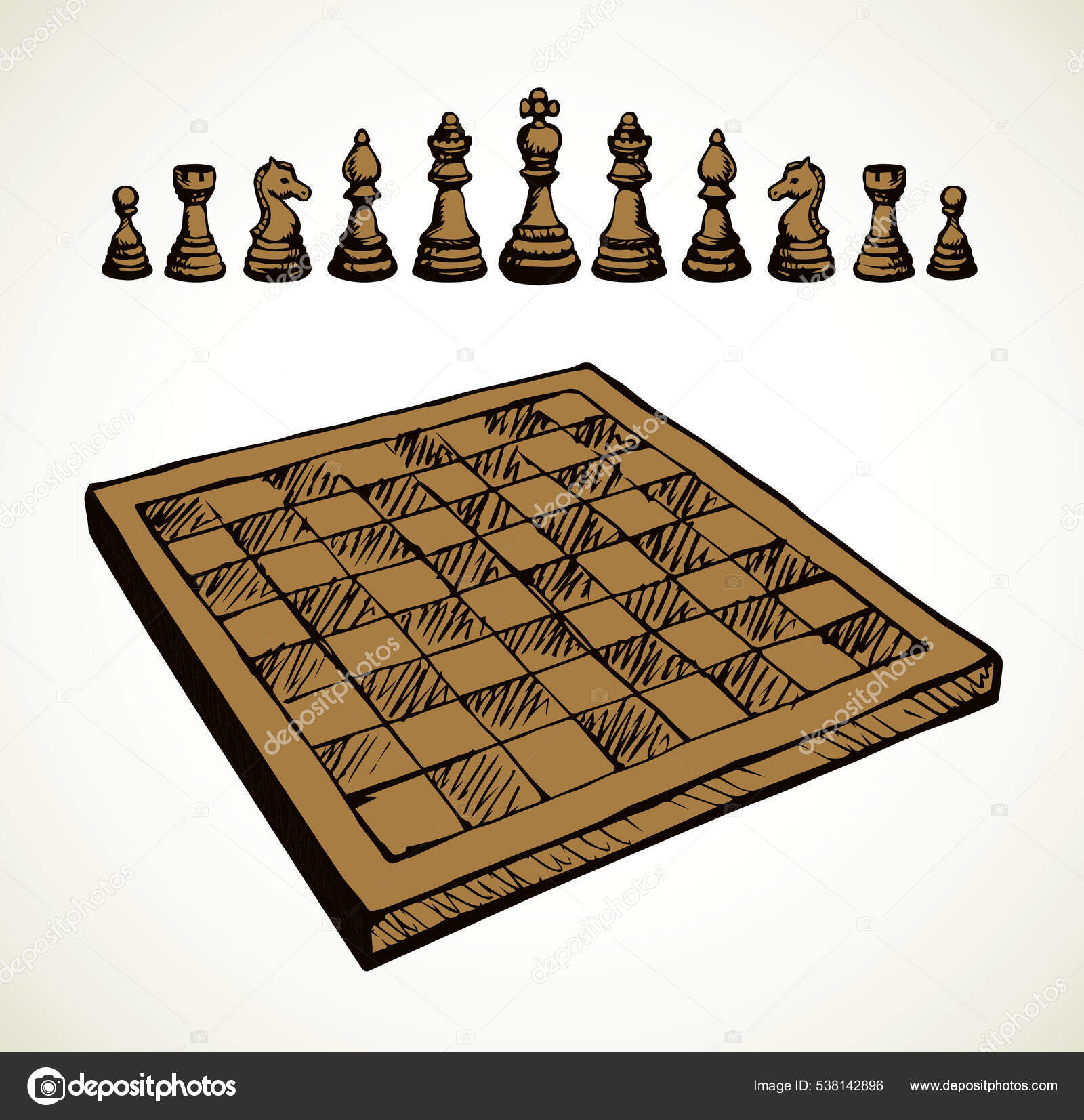 Vektorgrafiken Sketch Icon For The Chess Tower Vektorbilder Sketch Icon For  The Chess Tower | Depositphotos