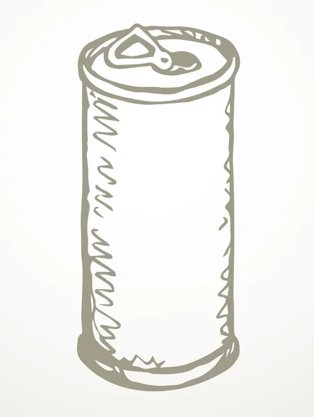 Closeup Tasty Pet Eat Sauce Jar Bank Tincan Box Cup — Stock Vector
