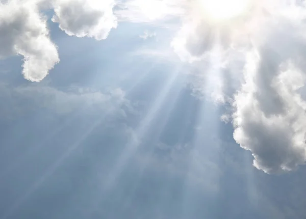 Primavera Primo Piano Chiaro Alta Pioggia Nebulosità Giorno Scena Azzurro — Foto Stock