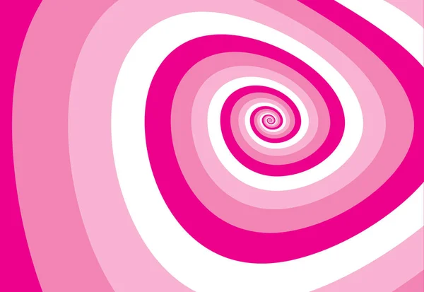 Contorno Vibrante Rosa Chiaro Vernice Bianca Disegnato Curvy Infinito Scoppio — Vettoriale Stock