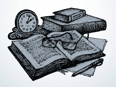 Grunge 'un yakın plan görüntüsü, günlük kapağı, günlük kapağı, roman hikayesi, beyaz alan arkaplanı. Taslak siyah mürekkep el çizimi not defteri albüm imzası amblem simgesi logosu antik tarihi eser karalama yazdırma biçimi