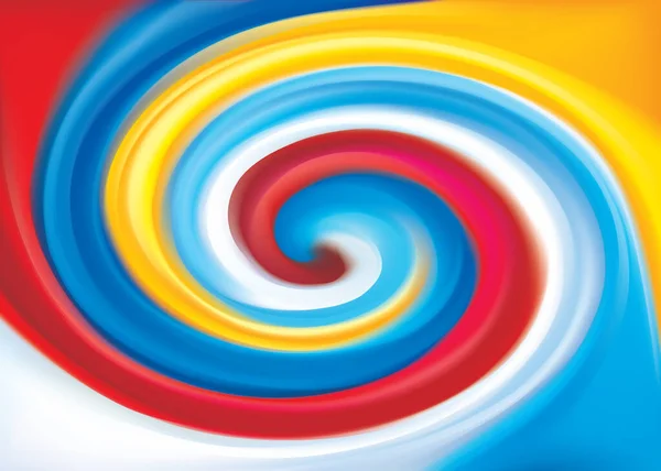 스트립 유니온을 현대그리기 트위스트 Twirl 볼텍스 Ripple Fluid Logo Ensign — 스톡 벡터