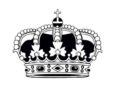 Kapanış ulusunun espana eyaleti kraliçesi hanedan arması ceket kolu kavramı beyaz metin alanına bakıyor. El çizimi kırmızı çizgili sanat soyut Avrupa birimi. Etiket amblemi amblem tasarımı seti.