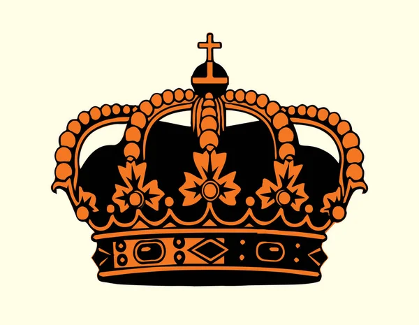 Nahaufnahme Nation Espana State Union Queen Heraldry Coat Arm Concept — Stockvektor