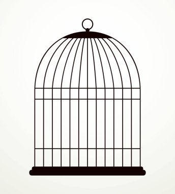 Çizgili mürekkep el düz demir askılı kanarya kanarya kanat kanadı kapı elementi ayarlandı. Amblem tasarımı sanat karalama çizim baskı stili. Basit ışık ağı metin alanı çerçeve dekorunu kapat