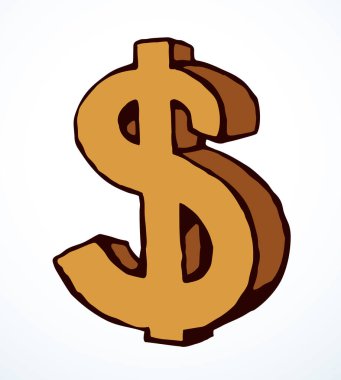 3D sevimli, eski, güzel, metal, bozuk para şekilli uygulama konseptini kapat beyaz kağıt. Doğrusal siyah kalem çizilmiş perakende açgözlülük, fatura sayımı vergisi, zengin kabartma amblemi, eski Amerika internet sitesi sanat tarzı.