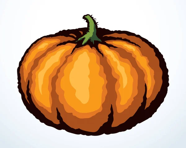 Очертания Ярко Оранжевого Цвета Ручной Работы Био Эко Здоровья Вегетарианские — стоковый вектор