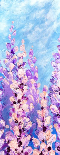 Oil Painting Flowers Garden — Stock Photo, Image