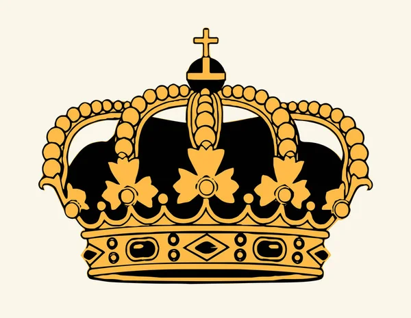 Closeup Nation Espana State Union Queen Heraldry Coat Arm Concept — Διανυσματικό Αρχείο