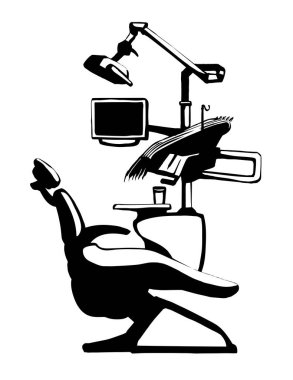 Siyah mürekkep kalemle çizilmiş ağız tedavisi masa nesnesine yardımcı oluyor. Logo simgesi simgesi konsepti modern çizgi çizgi çizgi çizgi çizgi çizgi çizim tarzı karalama tasarımı. Yakın görünüm temiz lamba ışığı beyaz oda duvar metin alanı