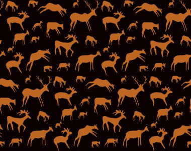 Yakından bakınca, kırmızı Afrika kabilesi beyaz arka planda keçi figürü çiziyor. Çizgi koyu siyah mürekkep boyalı el grunge düz bizon boğa şekilli logo tasarımı. Geçmişe dönük duvar resmi yazdırma biçimi