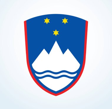 Kapalı kırmızı mavi renk gurur dünyası Lake River Land Şehri Özgürlük Günü savaş birliği Heraldik yıldız manzaralı metin uzayı. Yazdırma çizgisi Web sanatı eu barış sporu birimi heraldry bayram kalkanı pankartı tasarımı