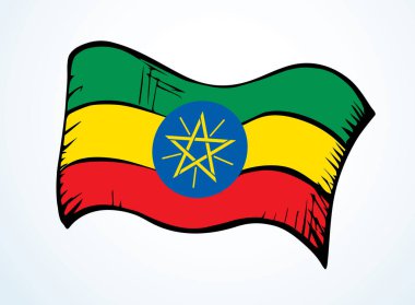 Kapalı eski kırmızı, yeşil, yeşil şeritli, antika arazi, özgürlük, zafer günü, savaş, birlik, ipek, ipek dalgası, beyaz gökyüzü, metin alanı. El çizimi web sanat sporu birim logo etiketi çerçevesini seçin